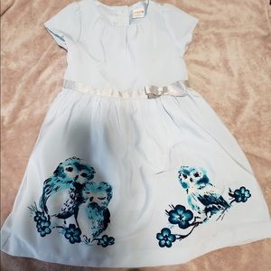 Gymboree blue owl dress